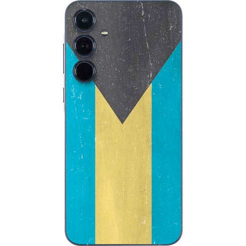 Bahamas Flag Distressed Galaxy A55 5G Skin